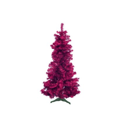 Klassischer Tannenbaum in trendigem Violett-Metallic