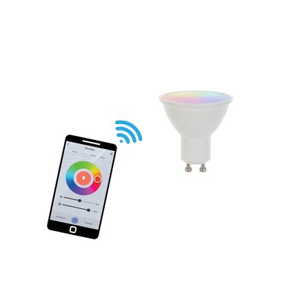 Smart WiFi bulb RGB+CCT, controlled via app, Alexa & Google Home