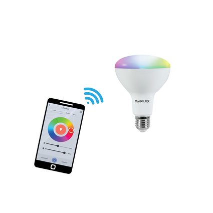 Smart WiFi bulb RGB+CCT, controlled via app, Alexa & Google Home