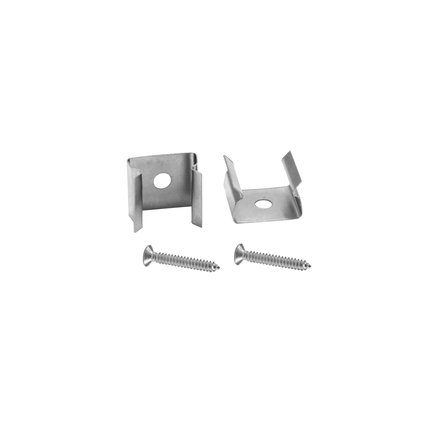 2 mounting brackets for tubings 10x10 mm