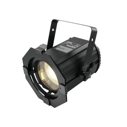 Fresnel spotlight (fresnel lens), 50 W warm white LED, extremely quiet, DMX