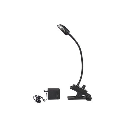 Gooseneck lamp with mounting-clip