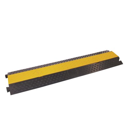 Rugged cable crossover with antislip yellow cover, maximum load 7.5 t