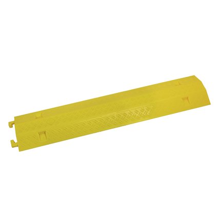 Robuste, gelbe Kabelbrücke (2 x 3 cm), Hartplastik