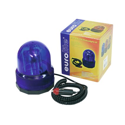 Warning beacon with magnetic holder and cable for the cigarette lighter