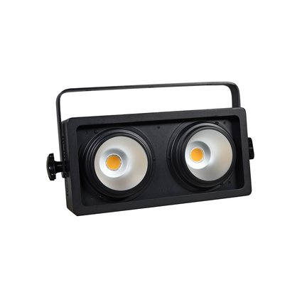 Audience blinder with 2x 100 W COB LED, warm white