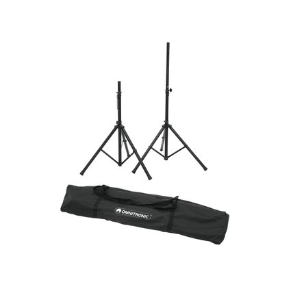 2 speaker stands, extendible up to 185 cm, maximum load 30 kg + carrying bag