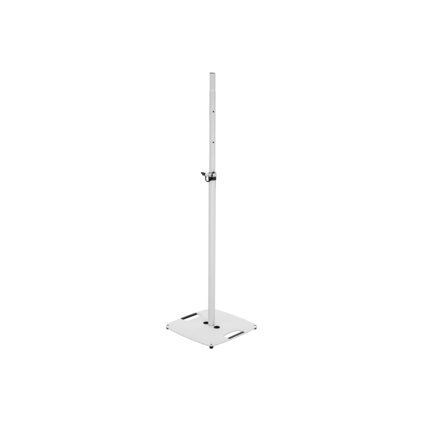 Speaker and lighting stand with square base, height adjustable 110-200 cm, max. load 18 kg