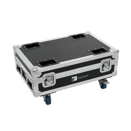 PRO flightcase for 4 x AKKU Bar-6 Glow QCL Flex QuickDMX, with charging function