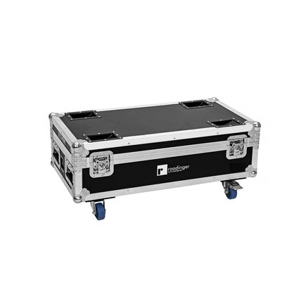 PRO flightcase for 6 x Eurolite AKKU IP UP-4 Plus HCL Spot WDMX with charging function for 8 batteries