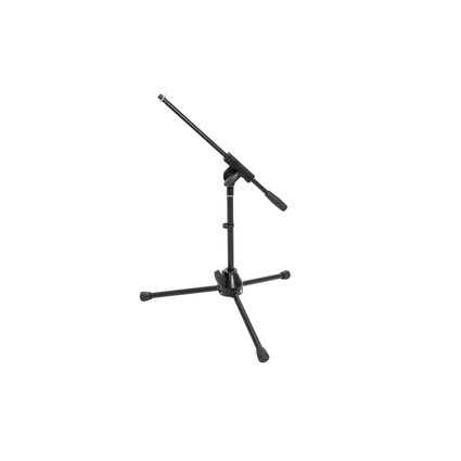 Low microphone stand with boom, height adjustable from 50 - 80 cm