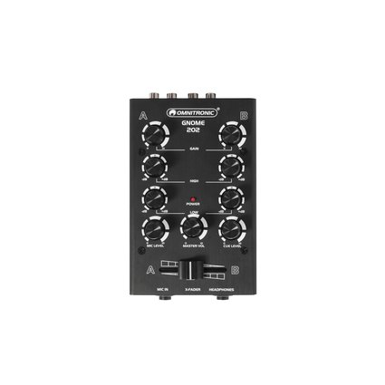 2-channel miniature DJ mixer