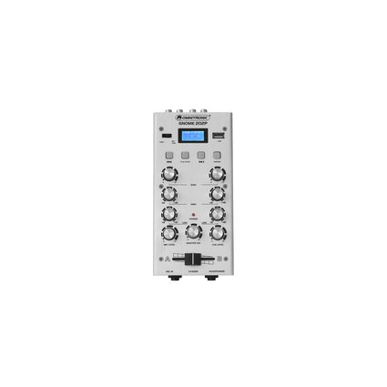 2-Kanal-DJ-Mixer mit Bluetooth und MP3-Player im Miniaturformat