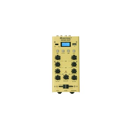 2-channel miniature DJ mixer with Bluetooth and MP3 player