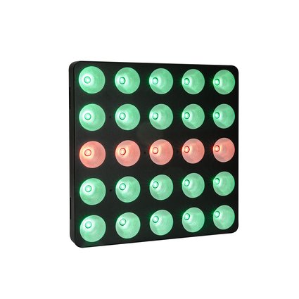 Matrix spotlight with RGB/WW LEDs, Pixel control & macros for sequences, letters and numbers