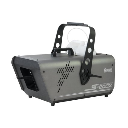 Silent snow machine with cable remote control and DMX