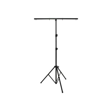 Low-priced lighting stand with T bar, max. load 14 kg, max. height 260 cm