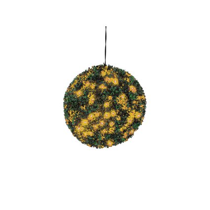 Beautiful, decorative indeciduous polyethylene box tree ball with LEDs