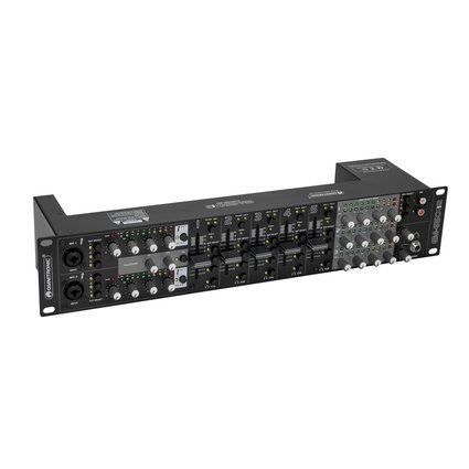 Multifunctional 5+2-channel mixer with 3 zones, black