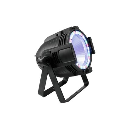 ML-Scheinwerfer mit RGBAW+UV-LED (6in1) und RGB-SMD-Ring