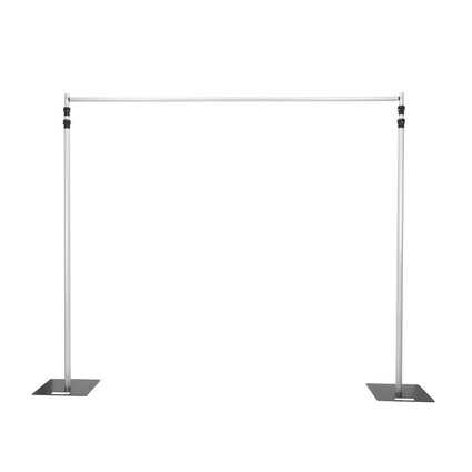 Variable aluminum curtain stand 2.5 - 4.8 m