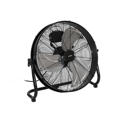 Floor fan with and adjustable speed and air flow direction