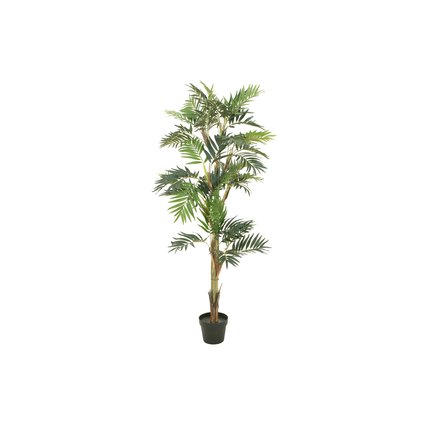 Slender parlour palm with fronds made of high-quality textile material