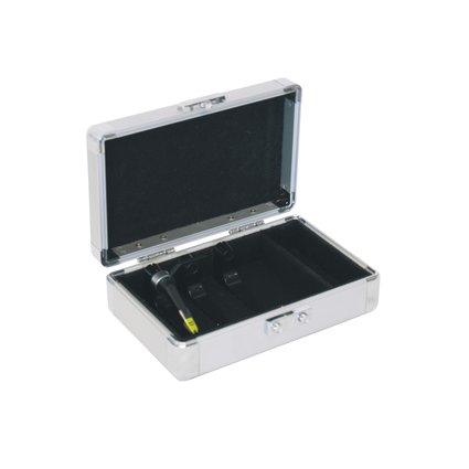 Case for three pickup systems - case in aluminum look