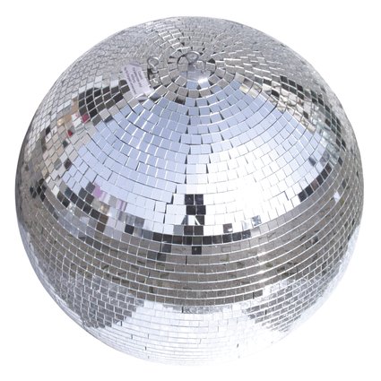 Safety mirror ball with second eyelet