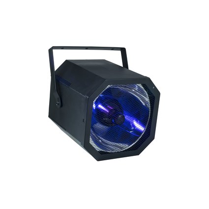 Schwarzlichtgehäuse mit enger Abstrahlung für E-40/400W UV-Leuchtmittel