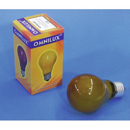OMNILUX A19 230V/25W E-27 gelb