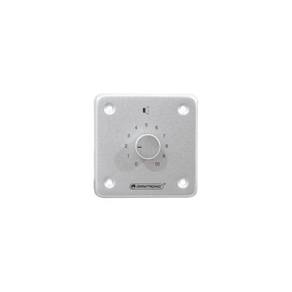 Mountable PA volume controller with 24 V emergency priority relay