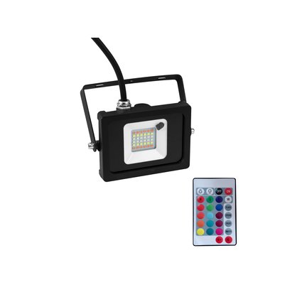Outdoor floodlight (IP65) with SMD LEDs (RGB) and IR remote control