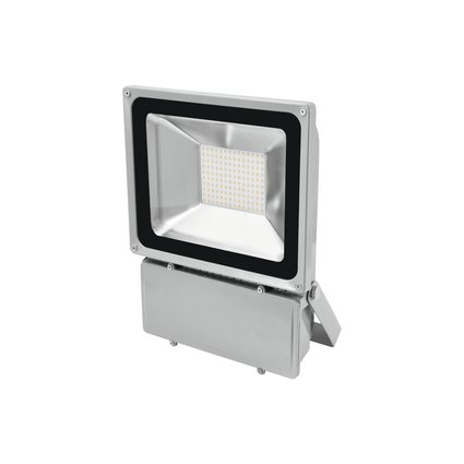 Flat outdoor floodlight (IP54) with 140 SMD LEDs (cold white)