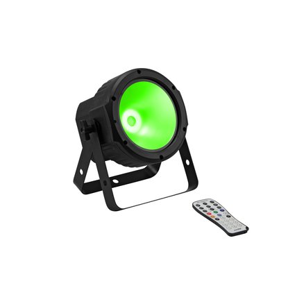 LED floor spot with RGBW color mixing, incl. IR remote control