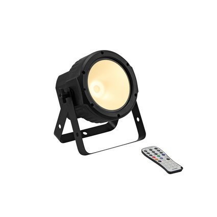 LED floor spot with 30 W COB LED in WW, incl. IR remote control