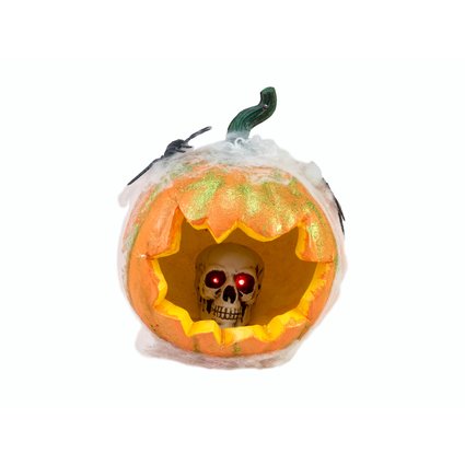 Woven pumpkin for hanging or lying