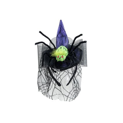 Spider witch hat with integrated headband