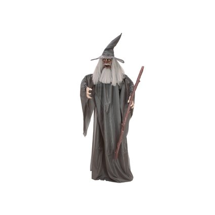 Animated standing figure medieval magician