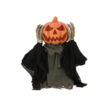 Animated pumpkin monster torso with light, sound and pop-up movement