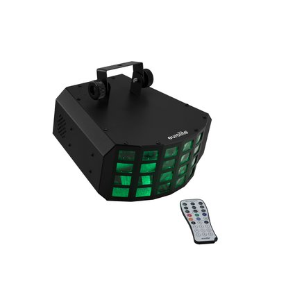 Extremely bright derby with 3 W LED in 8 colors, incl. IR remote control