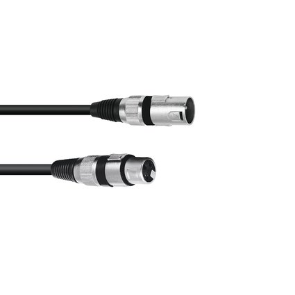 OMNITRONIC XLR Cable 3-pin 0.2m bk