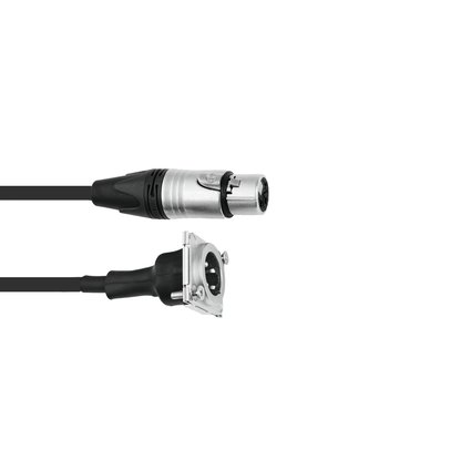 DMX cable XLR 5pin 1m bk Hicon - sommer cable