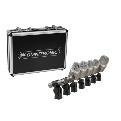 7-part complete microphone set for drum sets