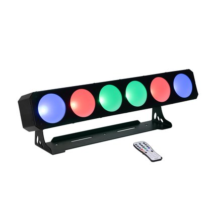 LED light effect bar with RGB color mixing, incl. IR remote control