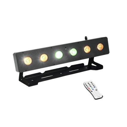 LED-Leiste (44 cm) mit 6 x 10-W-6in1-LED (RGBWA&UV), Pixelansteuerung