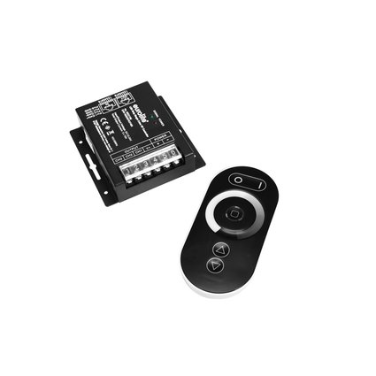 3-channel LED controller with wireless remote control for 3 single-colored LED strips 12-24V