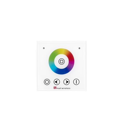 Wireless wall dimmer for RGB LED strips