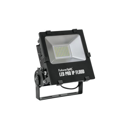 Weather-proof outdoor floodlight (IP65) with cold white high-power LEDs