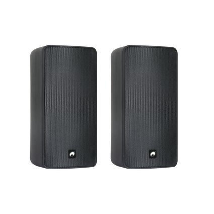 2 weatherproof 6" wall speakers with mount, 80 W RMS